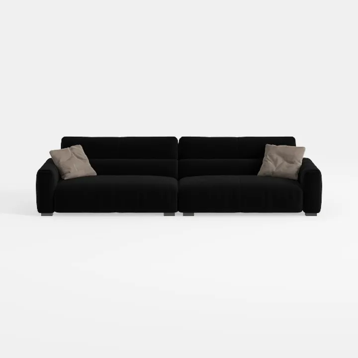 116” Cloud Sectional Couch, Modern Modular