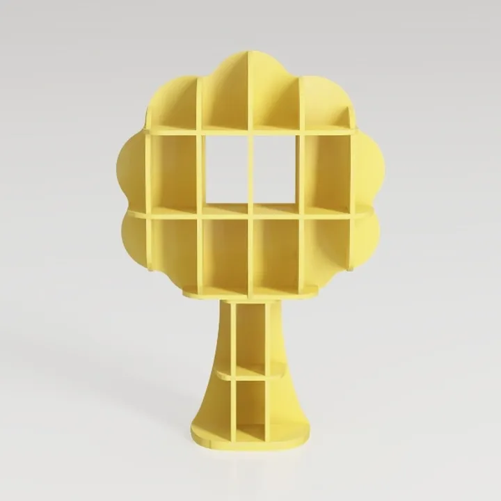 Kids Bookshelf - Wooden Kids Bookcase, Tree