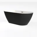 59" Acrylic Freestanding Bathtub, Contemporary Left 45 Degree View