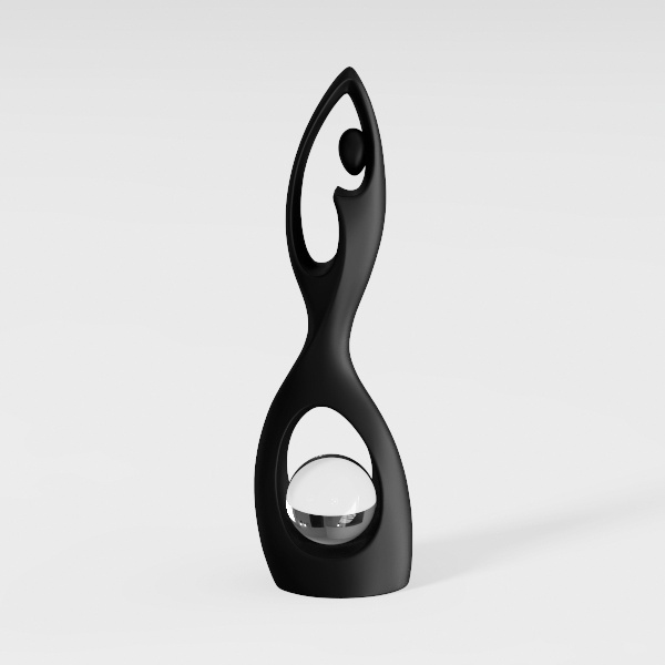 Snuggle Hollow Modern Ceramic Vase Set of 2, Mid