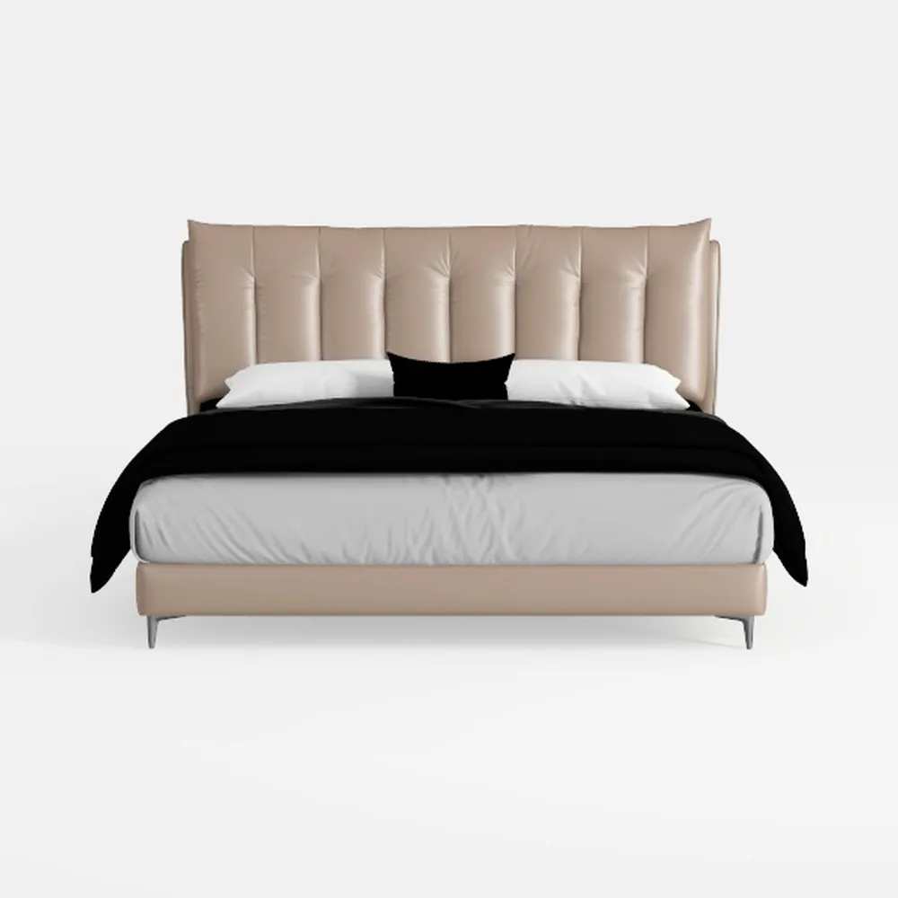 LSIGHTUS Modern Simplicity Upholstered Platform Be