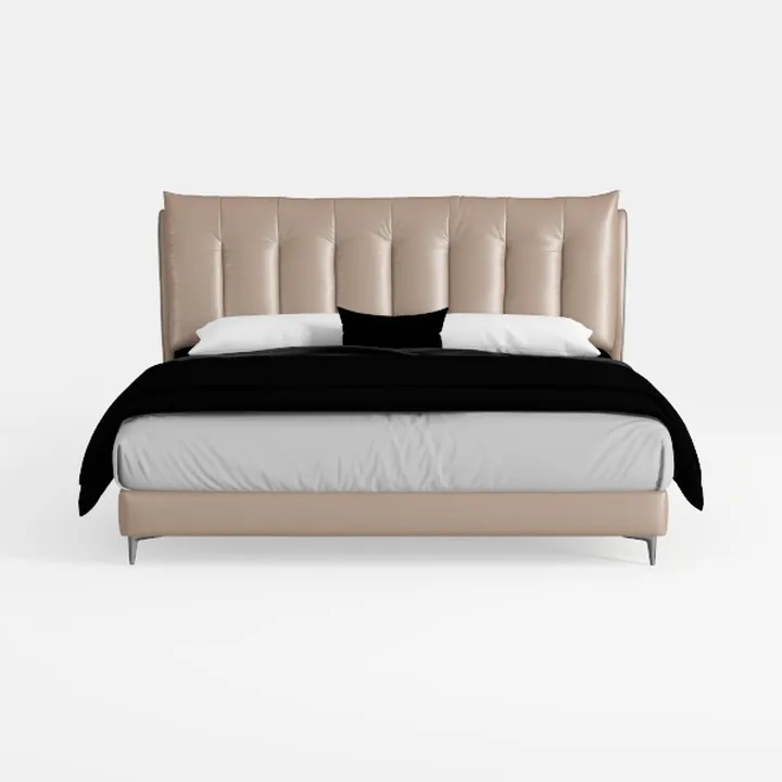 LSIGHTUS Modern Simplicity Upholstered Platform Be