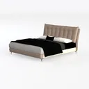 LSIGHTUS Modern Simplicity Upholstered Platform Be Left 45 Degree View