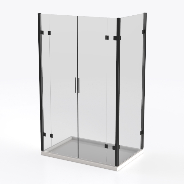 Corner Shower Enclosure Kit 36&quot; D ×36&quot; W × 72&quot; H
