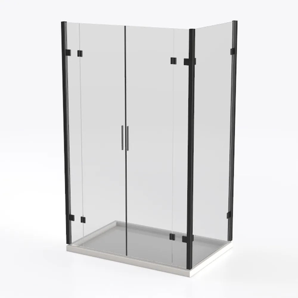 Corner Shower Enclosure Kit 36" D ×36" W × 72" H