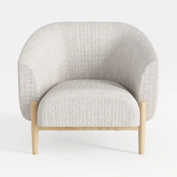 Deco 79 Polyester Living Room Accent Chair Curved