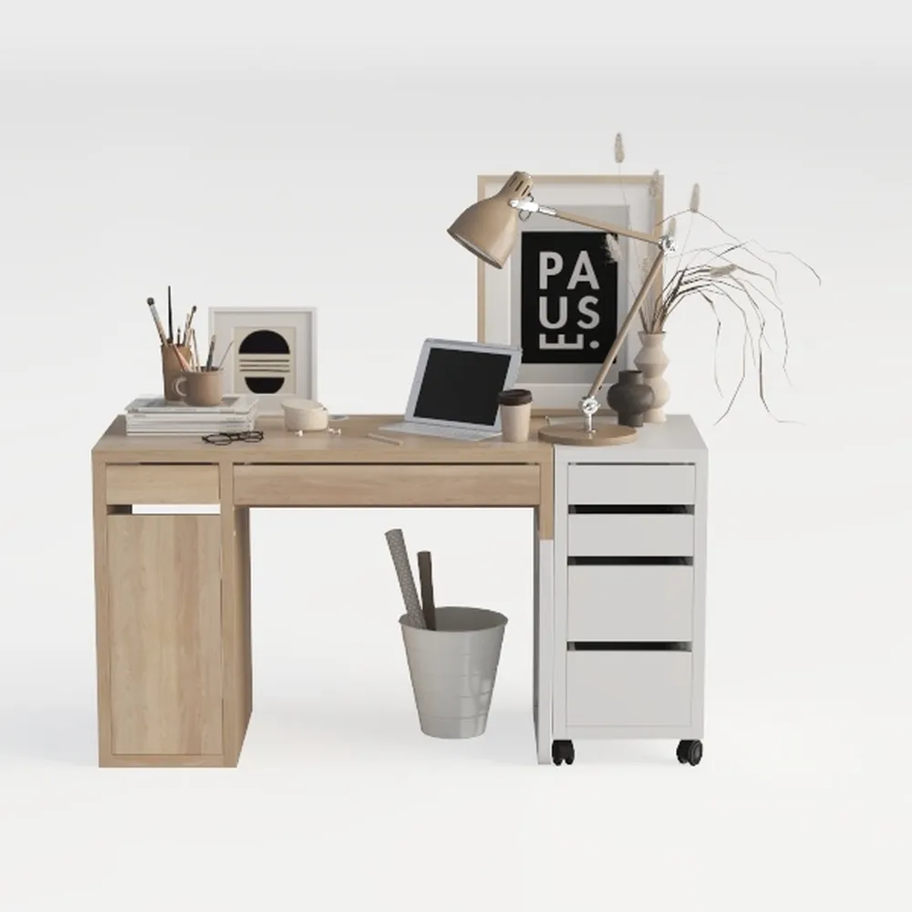 KCCLVER Office Furniture, Desk 55.1"x19.7"x29.5" S