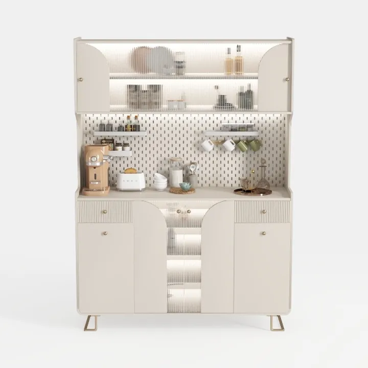 White Shoe Cabinet with 2 Flip Drawers Door, 43"W