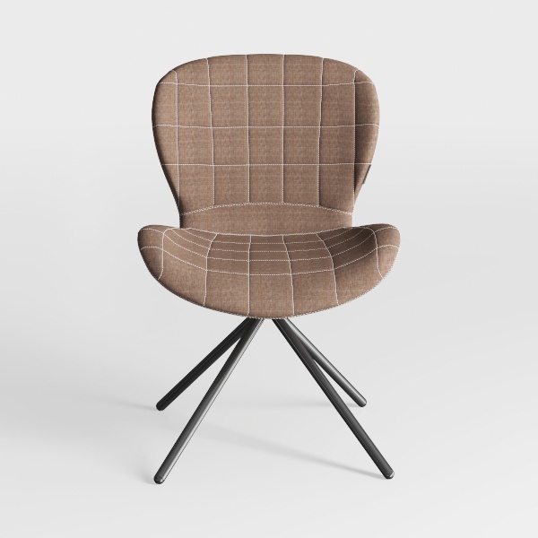 Swivel Dining Chairs Set of 2 Mid Century Modern