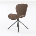 Swivel Dining Chairs Set of 2 Mid Century Modern Left 45 Degree View