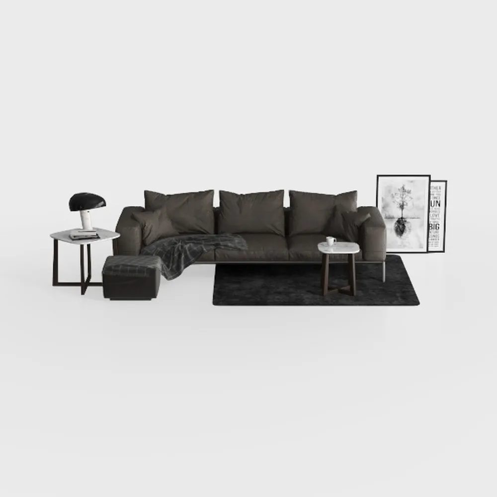108.3" Sectional Foam Couch,L Shape Sofa with Chai