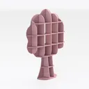 Monläurd® 100% Birch Tree Bookshelf for Kids Right 45 Degree View