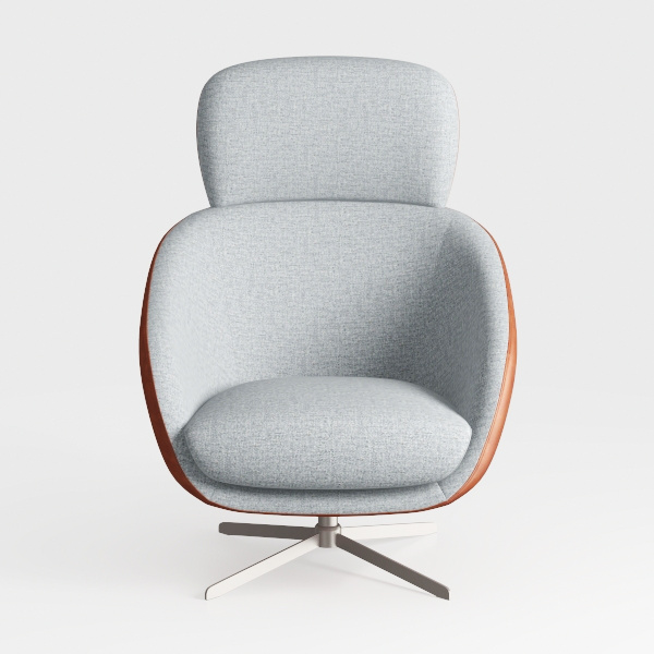 ERYE 39" W Swivel Accent Barrel Chair with Storage | Homestyler ...