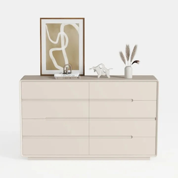 6 Drawer Dresser with Handleless Drawers for
