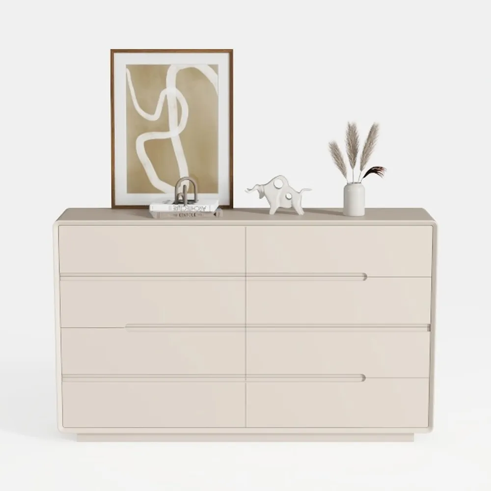 6 Drawer Dresser with Handleless Drawers for