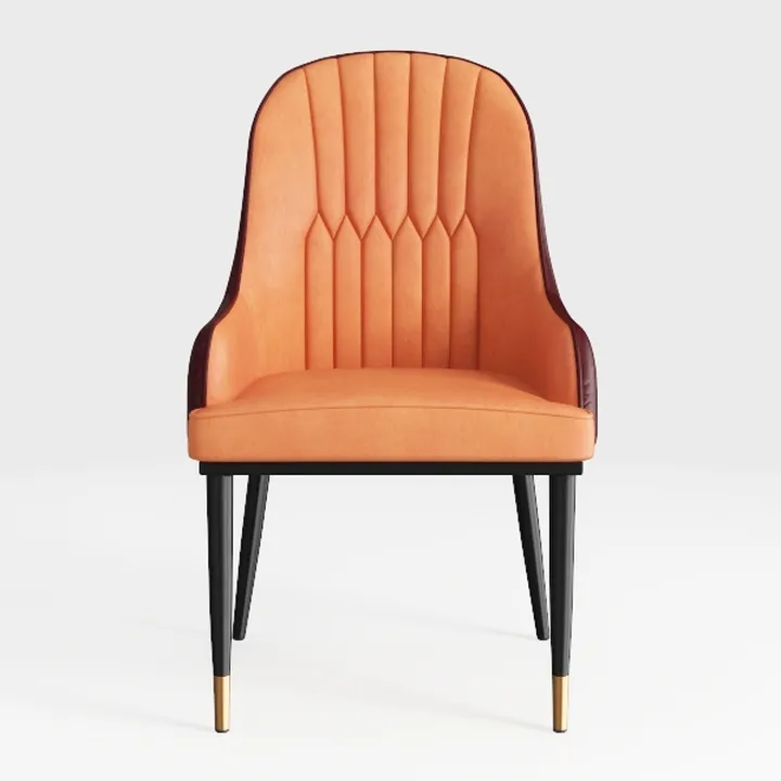 Kitchen Dining Chairs Set of 2 Modern PU Leather