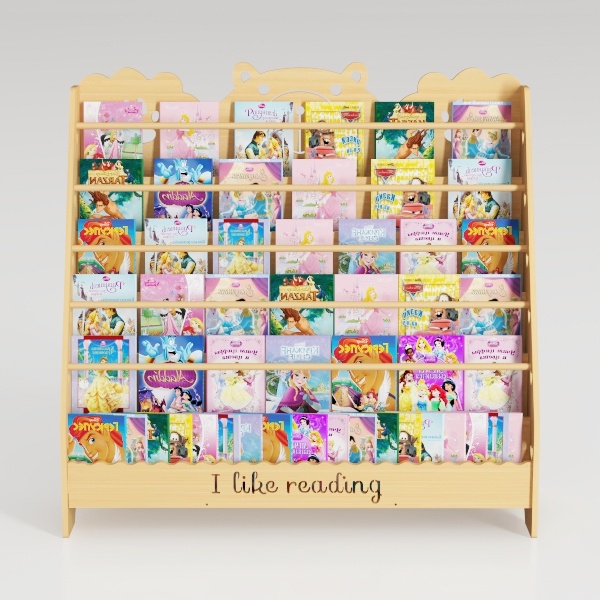 CAALMA Scalloped Book Shelf – Montessori Bookshelf