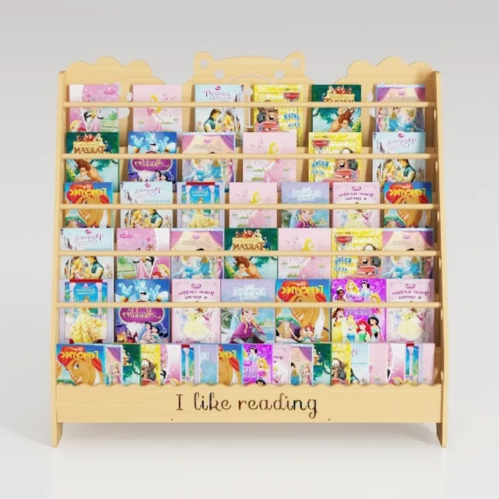 CAALMA Scalloped Book Shelf – Montessori Bookshelf