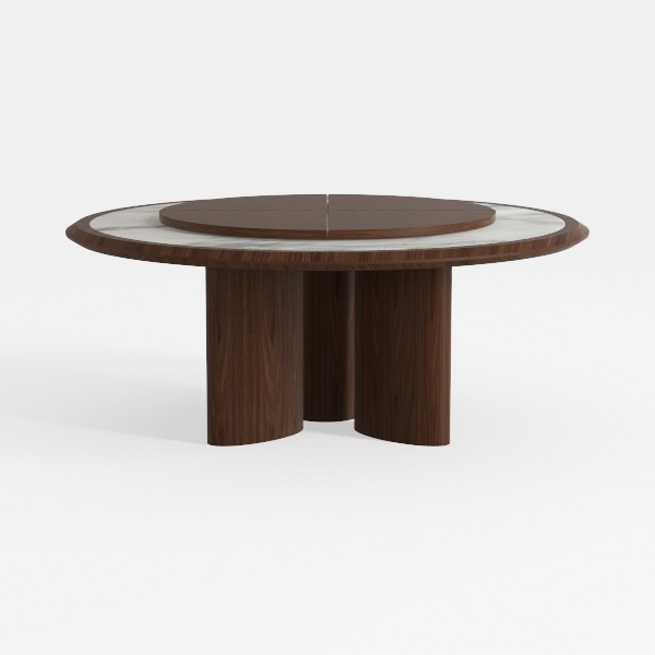 47 inch Round Dining Table for 4, Circle Kitchen