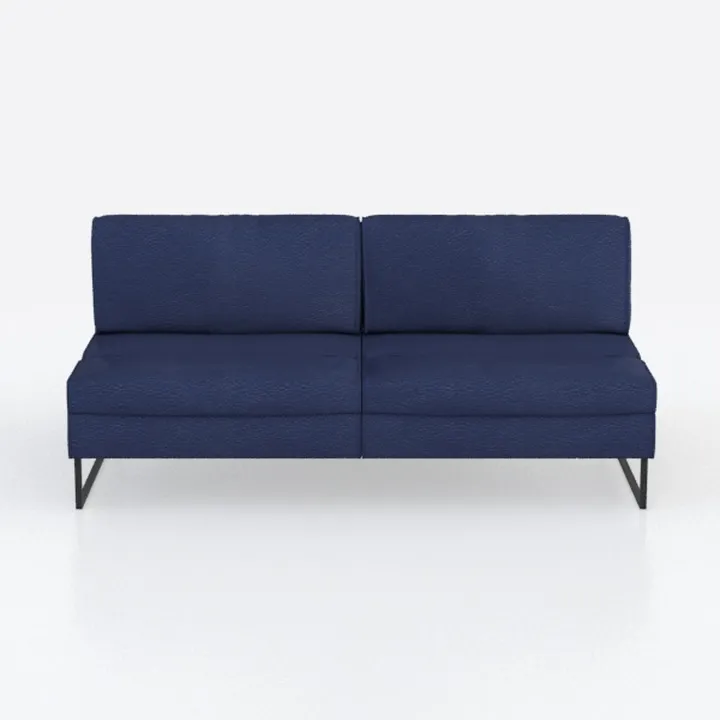 Jennifer Taylor Home Alexa Settee, Dark Sapphire