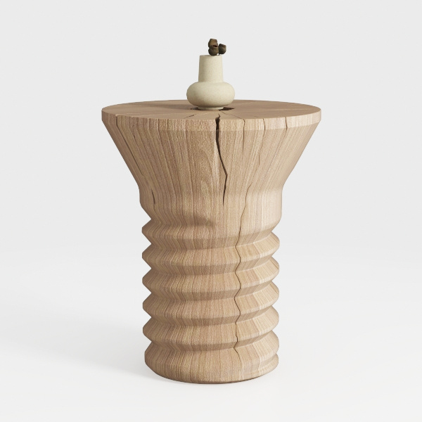 Jamesdar Chess Side Table, Gray