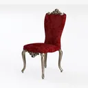 Velvet Dining Chairs Set of 6, Upholstered Dining  Left 45 Degree View