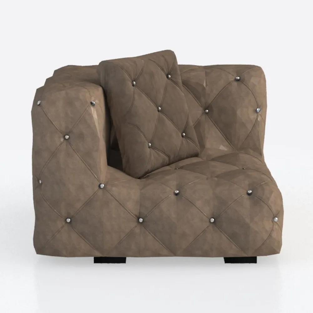 Sagebrook Home Brown Fabric Accent Chair Modern Up