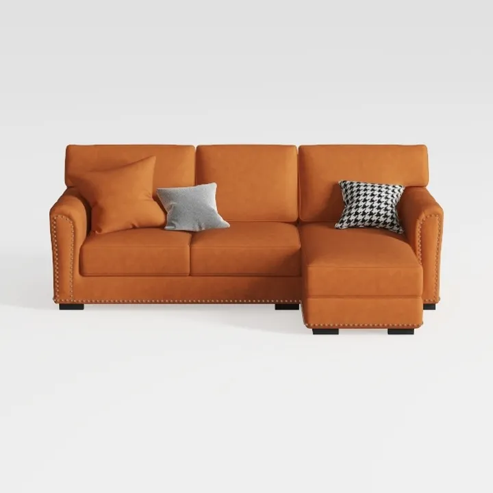 EBELLO Convertible Sleeper Sofa 3 in 1, Faux