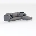 Cloud Sectional Sofa 107.9" Upholstered Sofa Couch Right 45 Degree View