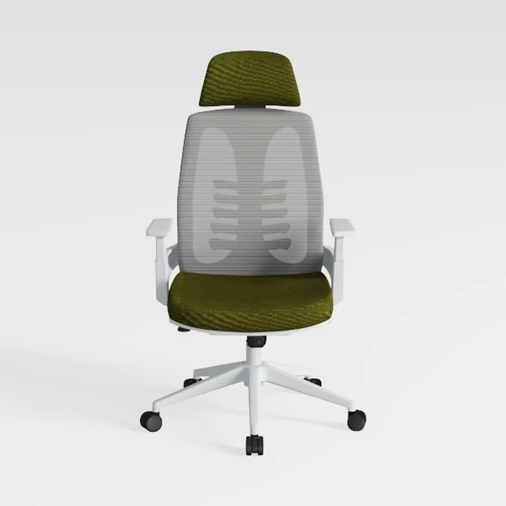 Lunarable Asian Leaves Office Chair Slipcover