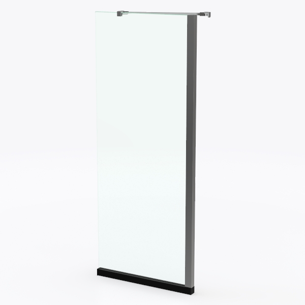 ELEGANT Semi-Frameless Pivot Shower Door 34 in