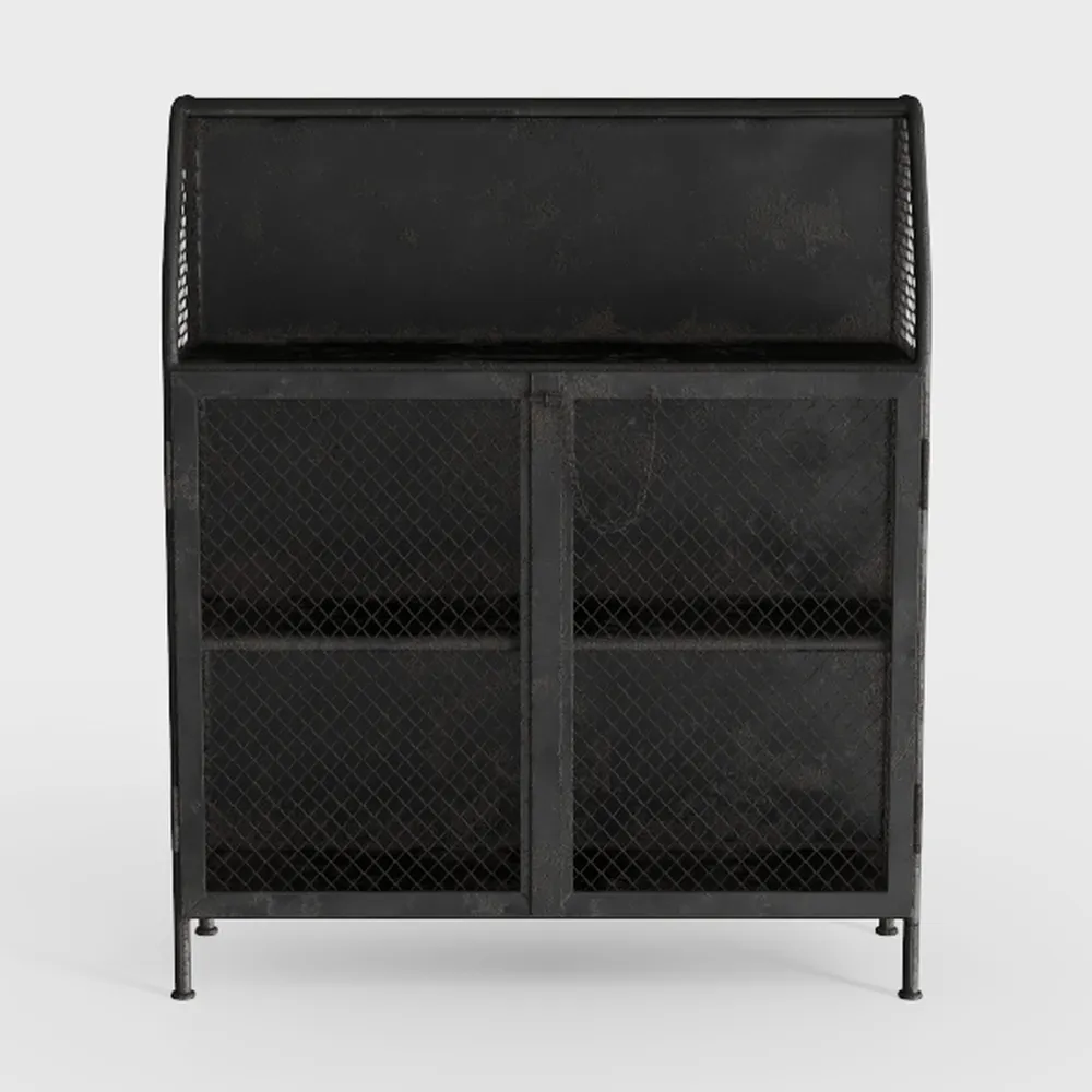 Walker Edison Malcomb Urban Industrial Metal Mesh