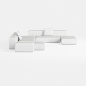 Wekuku L Shaped Sectional Sofa with Memory Foam, S