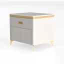 VASAGLE Buffet Cabinet with Storage, Sideboard Left 45 Degree View