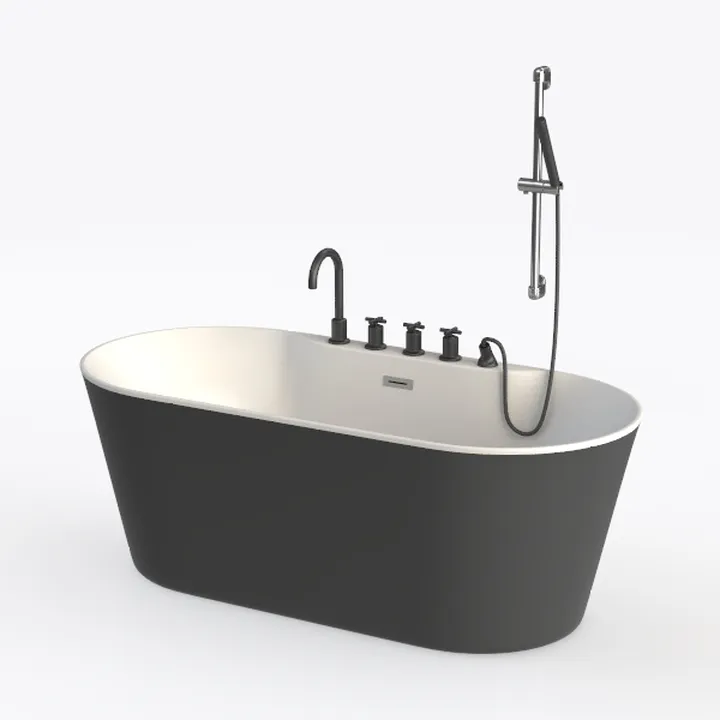 Free Standing Tub 59 Inch Soaking Tub