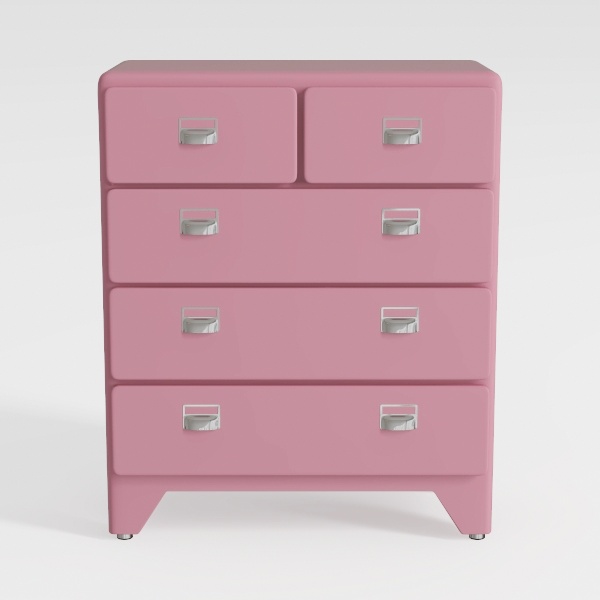 Dresser for bedroom, Pink Bedroom Dresser with LED