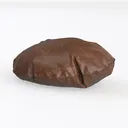 BRAWARM Dark Brown Leather Throw Pillow Covers 12  Left 45 Degree View