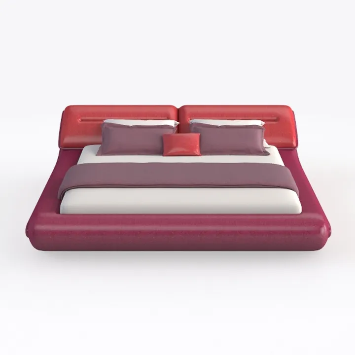 WHOJA Poltrona Imbottita con Divano Letto Singolo Casual Pieghevole Cotone e Lino Naturali Comodo e Traspirante Schienale Regolabile Soggiorno Camera da Letto Meditation Chair (Color : Wine Red)