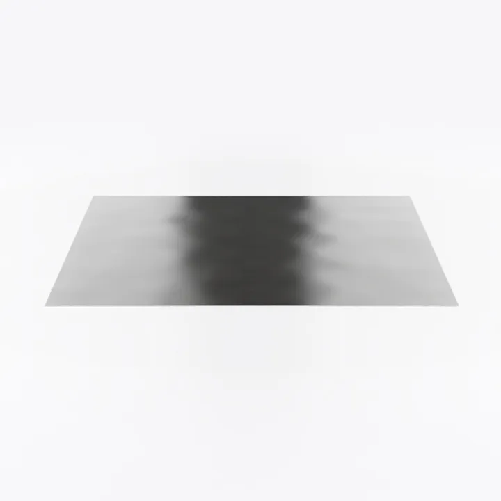 Minimalist Solid Wood Rectangular Coffee Table 3D Model