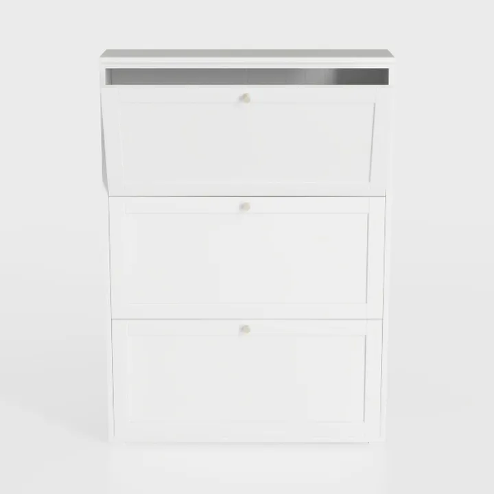 Shoe Cabinet with 3 Flip Drawers & 2 Drawers,