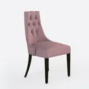 PU Leather Dining Chairs Set of 2 Mid Century Right 45 Degree View
