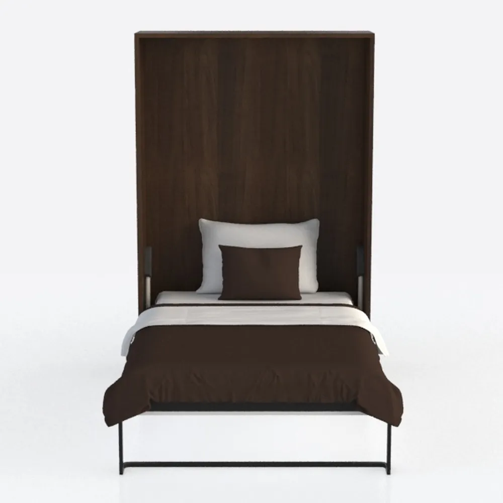 BOWERY HILL Full Wall Bed in Chocolate