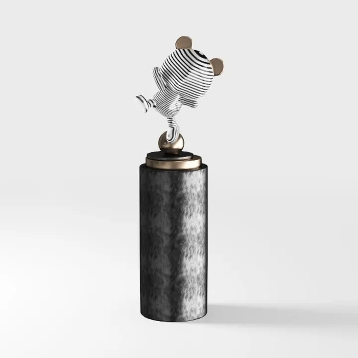 Black Ceramic Vase, 20.4" Tall Floor Vase Modern