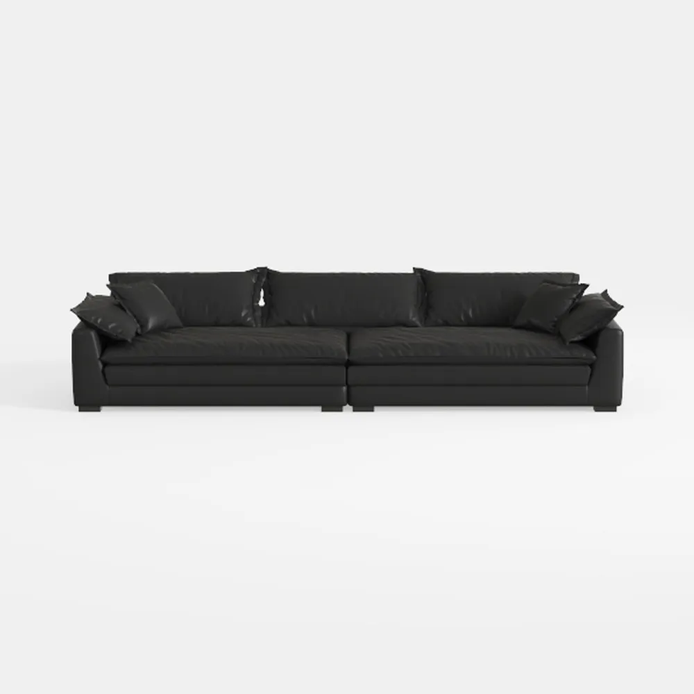 Valencia Nathan Napa Leather Couch - 4 Seats with 