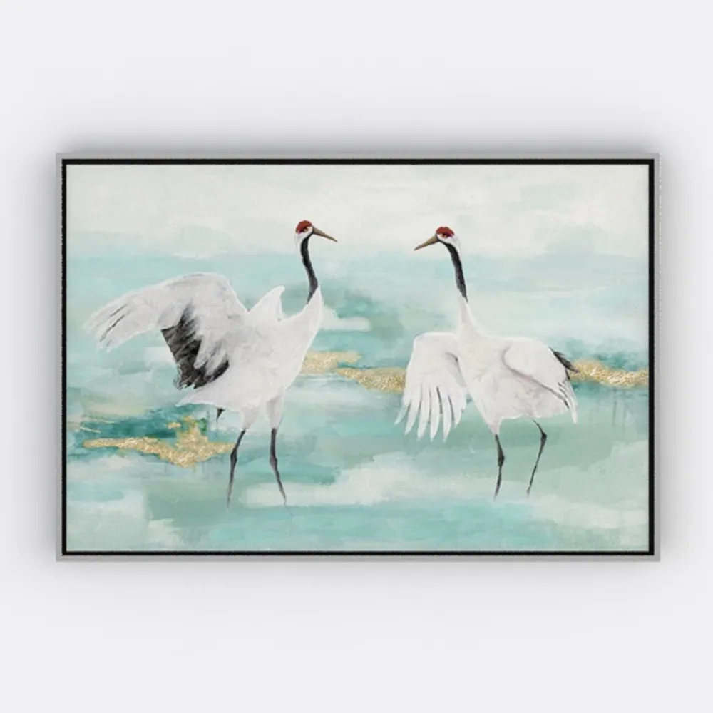 SOUGUAN Landscape Art Posters Blue Pictures Wall