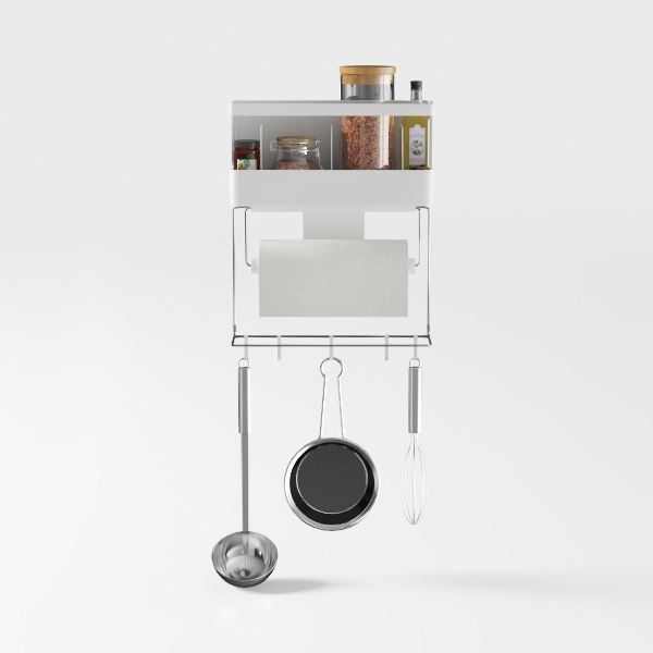 hanging pot rack-Warm Kitchen