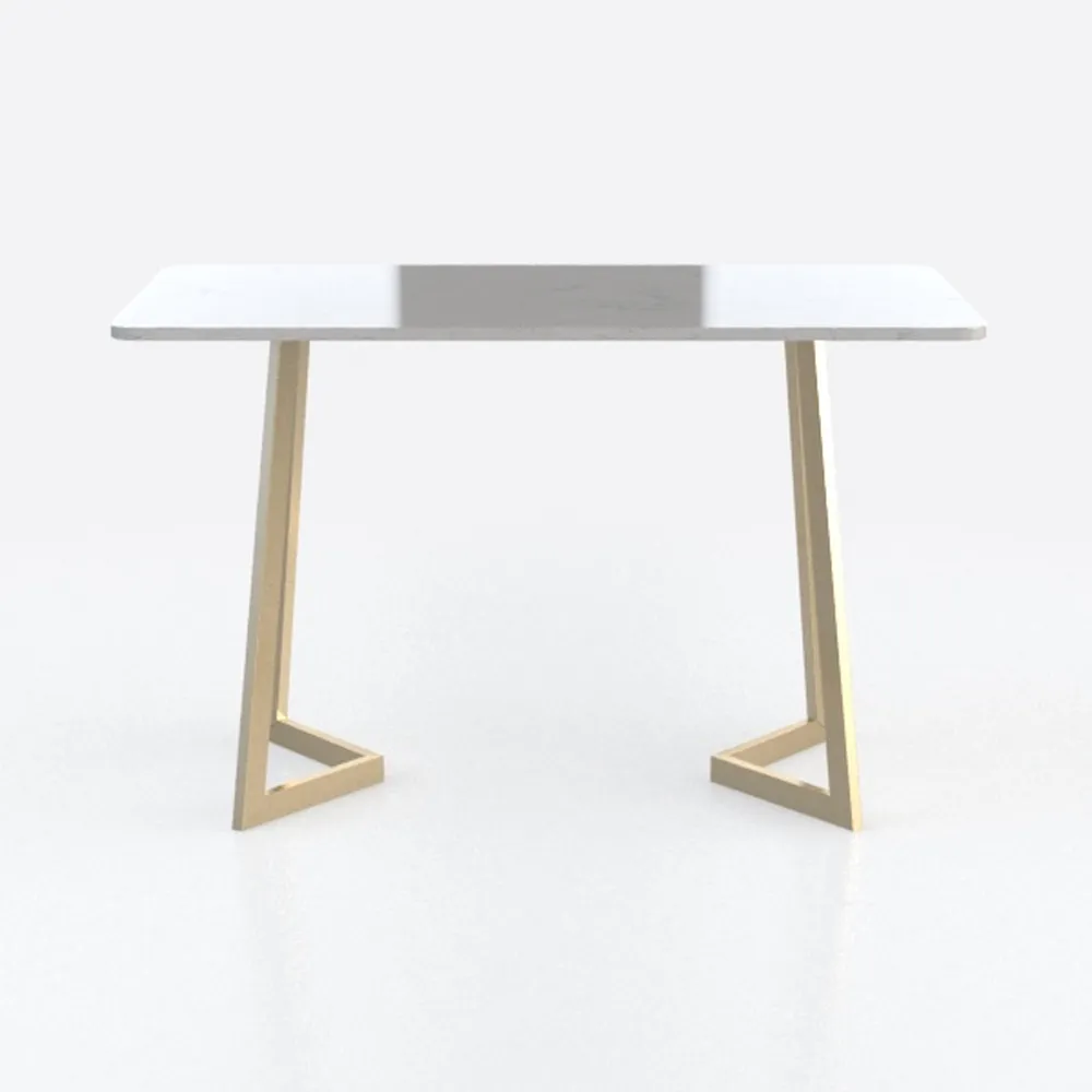 FurnitureR Computer Desk with Metal Frame 47.2 inc