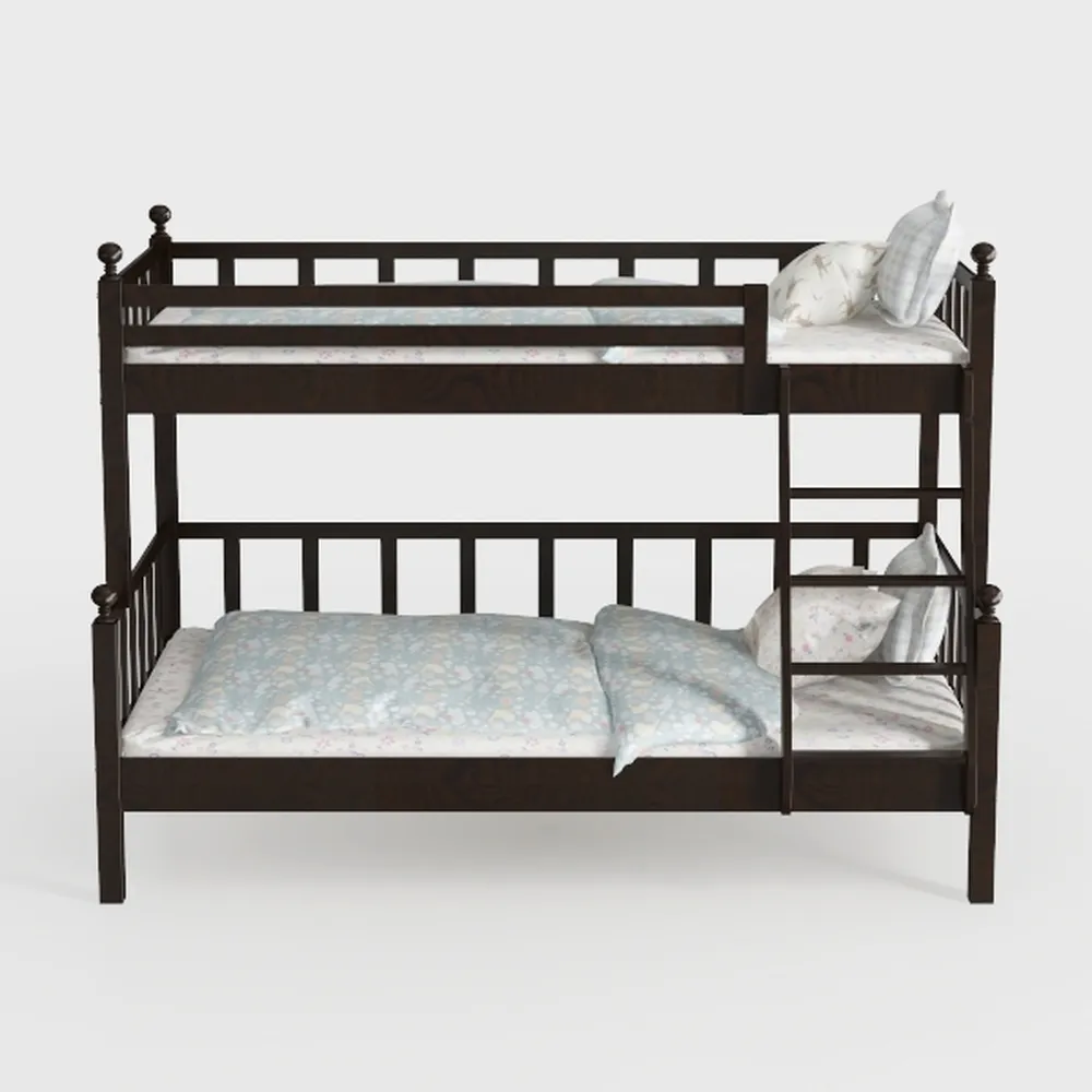 VECELO Twin Over Twin Bunk Bed with Trundle, Metal