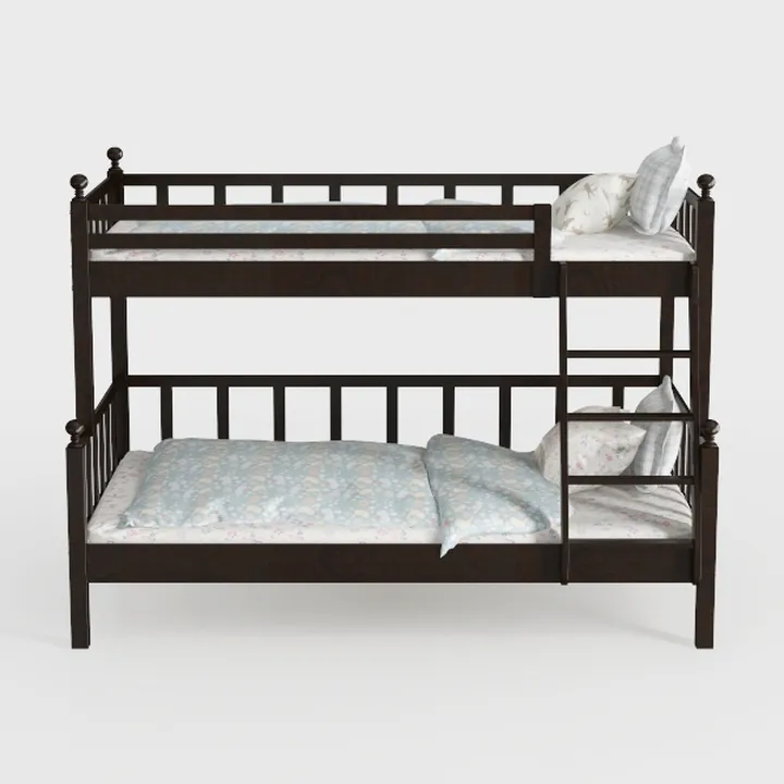 VECELO Twin Over Twin Bunk Bed with Trundle, Metal