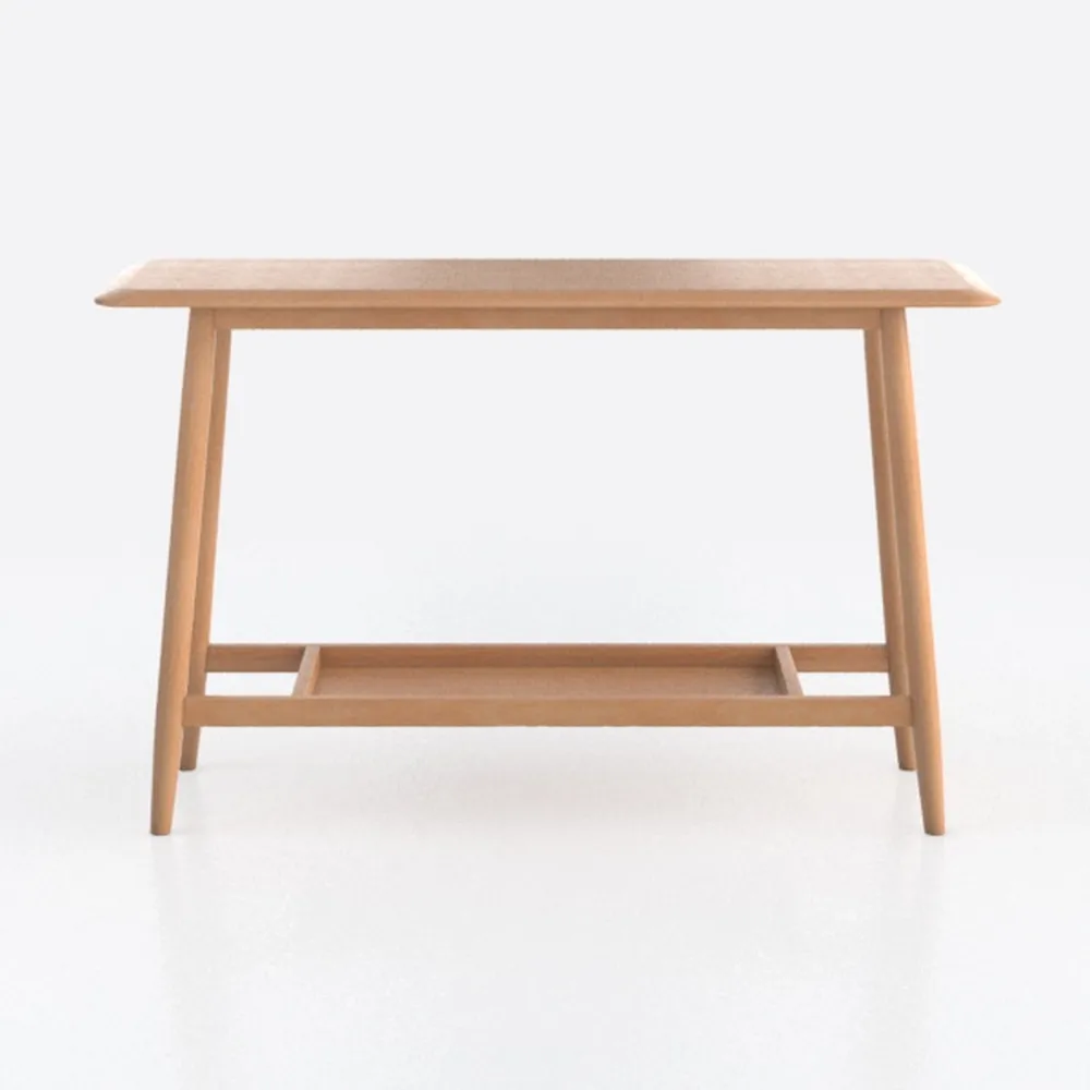 Bush Furniture Nora 54W Writing Desk in Natural Oa